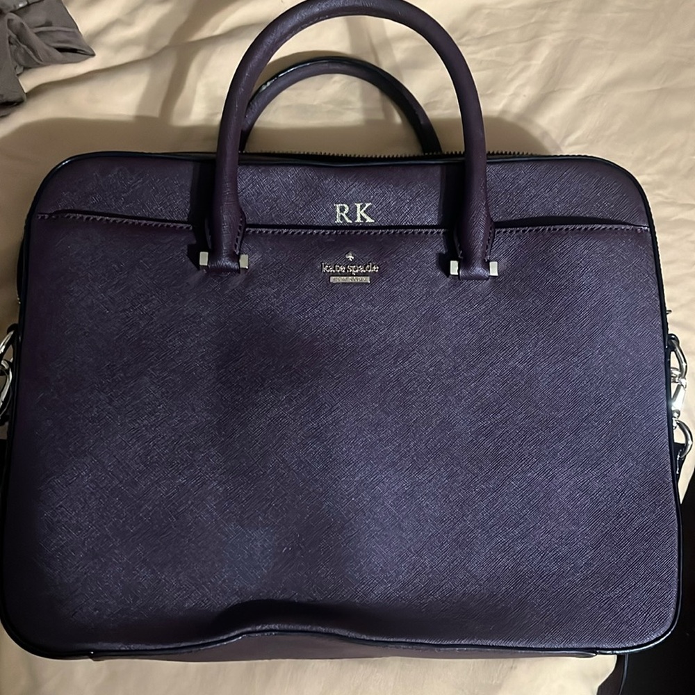 Kate Spade laptop bag. With initials RK.